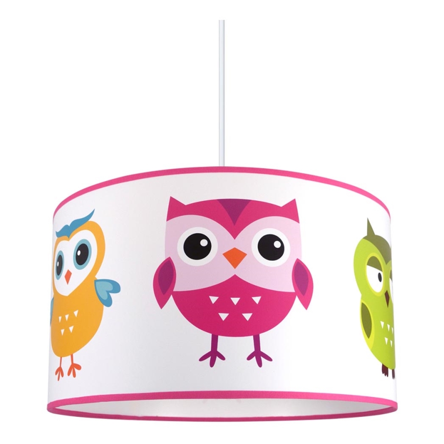 Children chandelier on a string OWL 1xE27/60W/230V