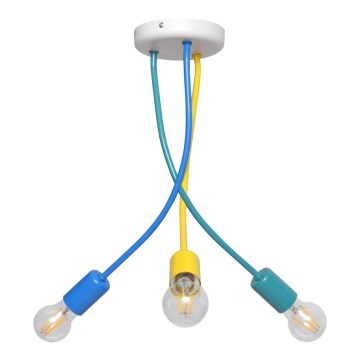 Children pendant chandelier HARVARD 3xE27/15W/230V