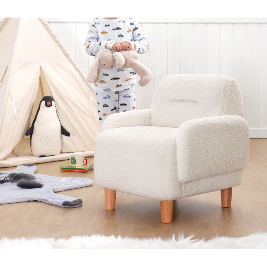 Children's Armchair LORY – White