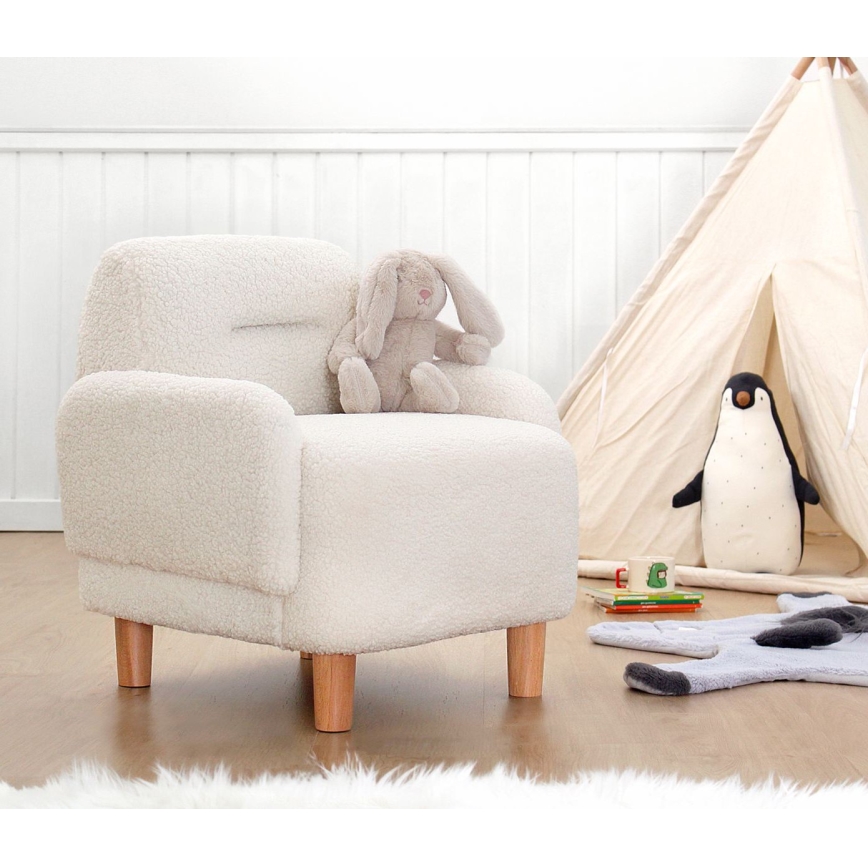 Children's Armchair LORY – White