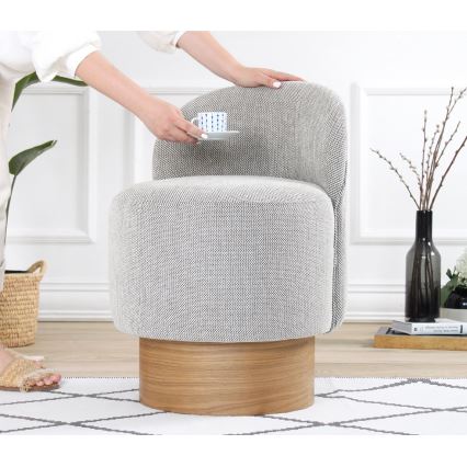 Children's armchair RIKI 40x47 cm grey