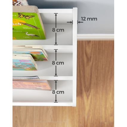 Children's bookcase with drawer ANET white