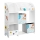 Children's bookcase with fabric boxes ANET white