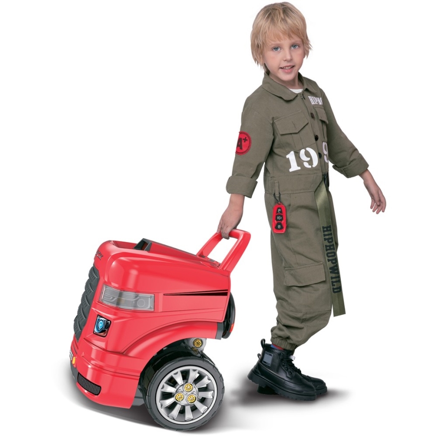 Children's car repair shop 3xAAA + 1xCR2025 red