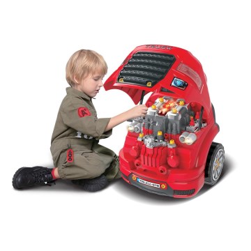 Children's car repair shop red