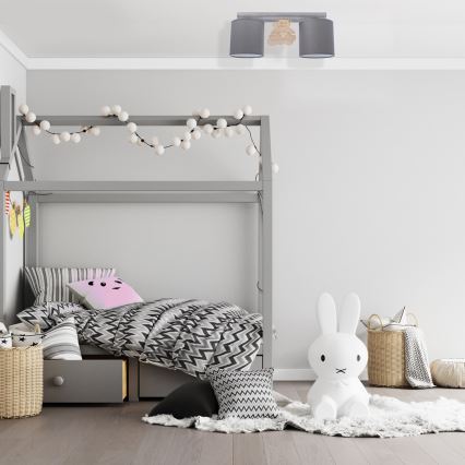 Children's ceiling light BEAR 2xE27/60W/230V