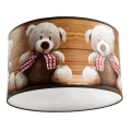 Children's ceiling light BEARS 1xE27/60W/230V