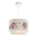 Children's ceiling light CANDY 1xE27/40W/230V white/grey