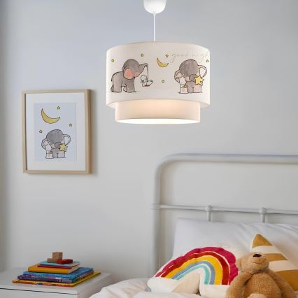Children's ceiling light CANDY 1xE27/40W/230V white/grey
