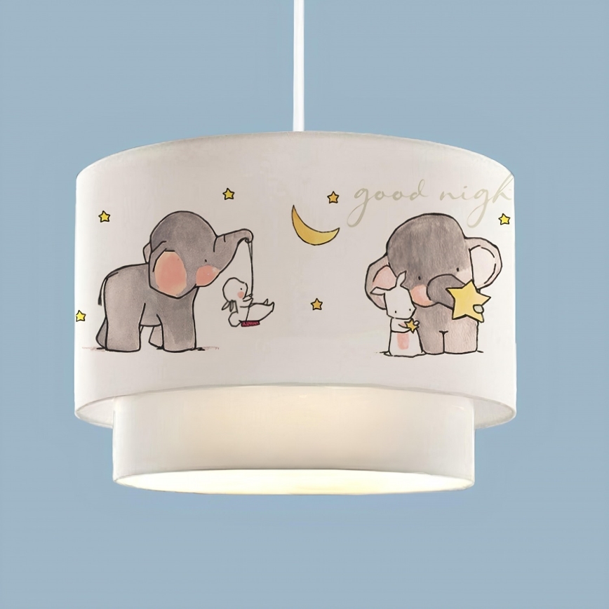 Children's ceiling light CANDY 1xE27/40W/230V white/grey
