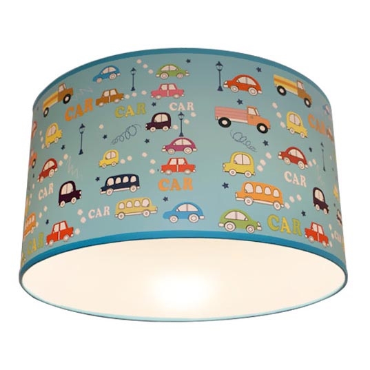 Children's ceiling light CARS 2xE27/60W/230V blue