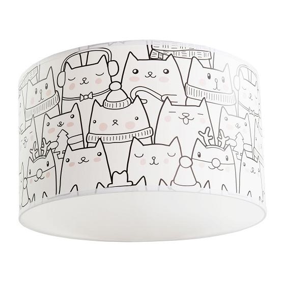 Children's ceiling light CATS 1xE27/60W/230V
