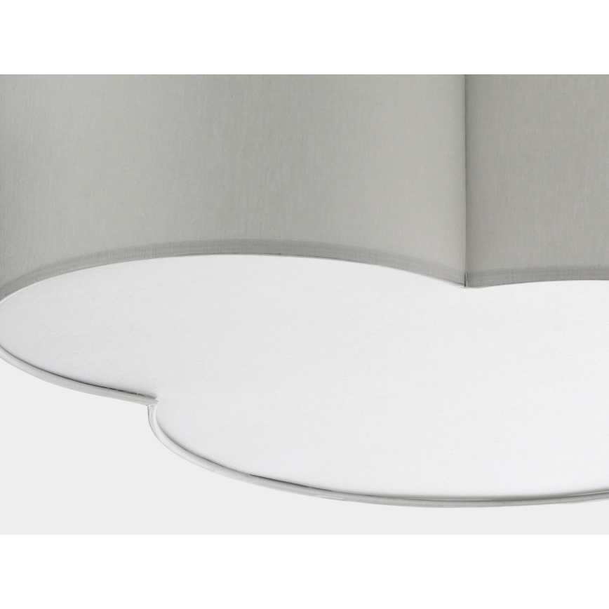 Children's ceiling light CLOUD 4xE27/15W/230V grey