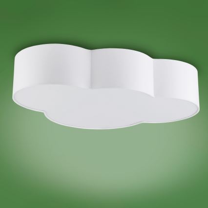 Children's ceiling light CLOUD 4xE27/15W/230V white