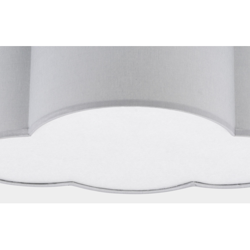 Children's ceiling light CLOUD MINI 2xE27/15W/230V grey