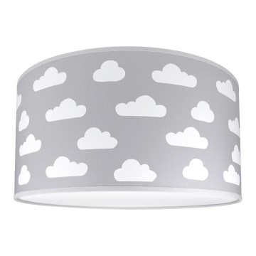 Children's ceiling light CLOUDS GREY 2xE27/60W/230V grey