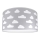 Children's ceiling light CLOUDS GREY 2xE27/60W/230V grey