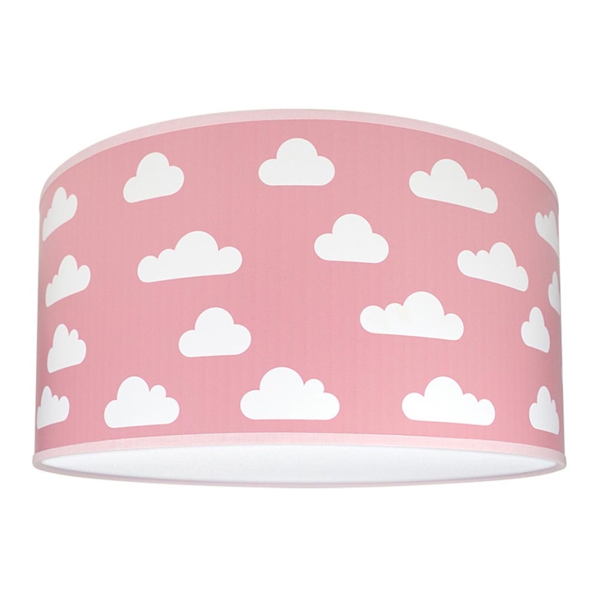 Children's ceiling light CLOUDS PINK 2xE27/60W/230V pink