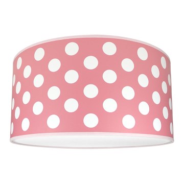 Children's ceiling light DOTS PINK 2xE27/60W/230V pink