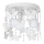 Children's ceiling light ELZA butterflies 3xE27/60W/230V white