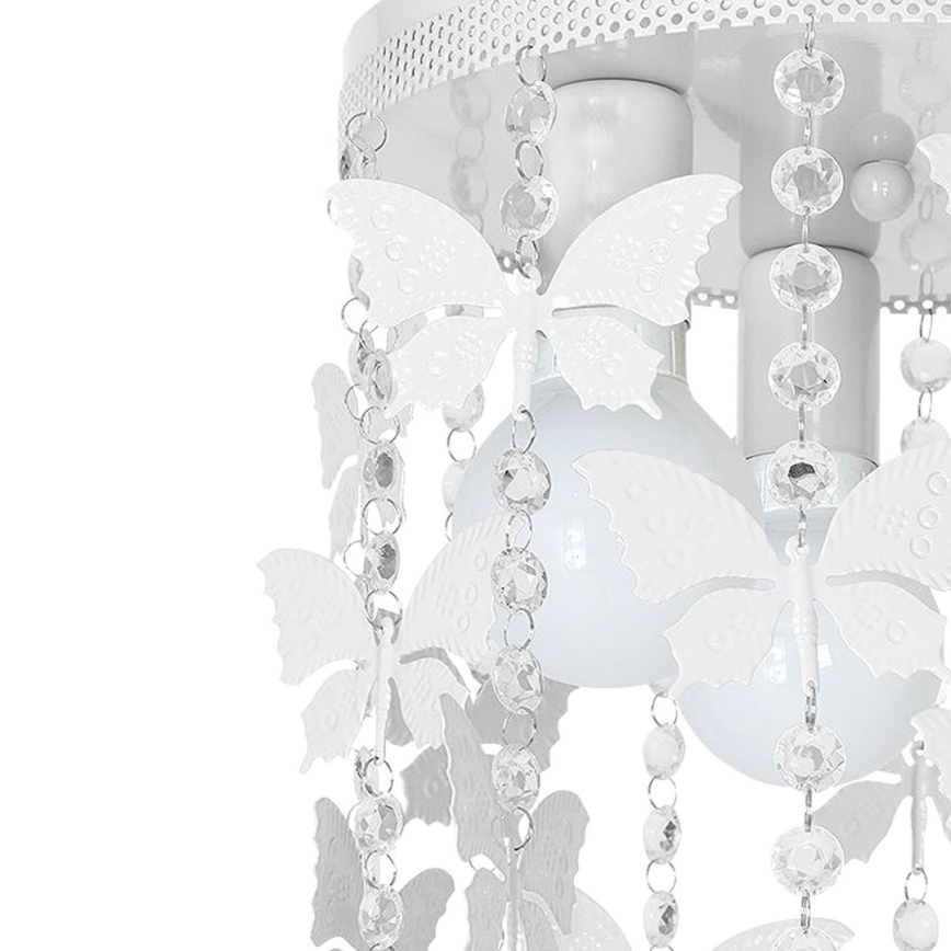 Children's ceiling light ELZA butterflies 3xE27/60W/230V white