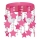 Children's ceiling light ELZA stars 3xE27/60W/230V dark pink