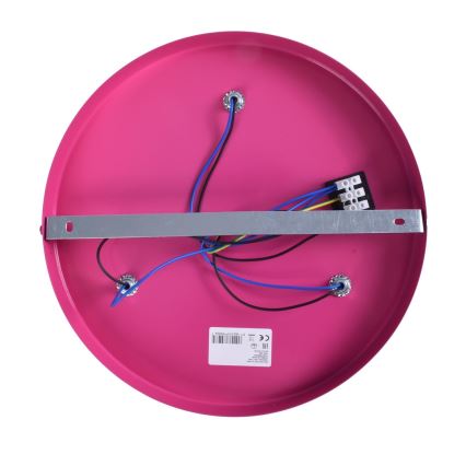 Children's ceiling light ELZA stars 3xE27/60W/230V dark pink