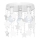 Children's ceiling light ELZA stars 3xE27/60W/230V white