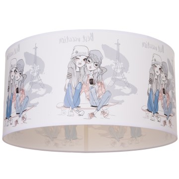 Children's ceiling light GIRLS VIBES 1x E27/60W/230V Ø 40 cm Paris