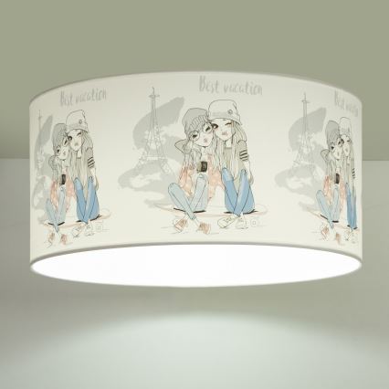 Children's ceiling light GIRLS VIBES 1x E27/60W/230V Ø 40 cm Paris