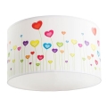 Children's ceiling light HEARTS 1xE27/60W/230V