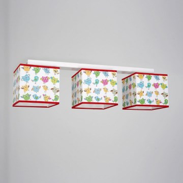 Children's ceiling light KID 3xE27/60W/230V