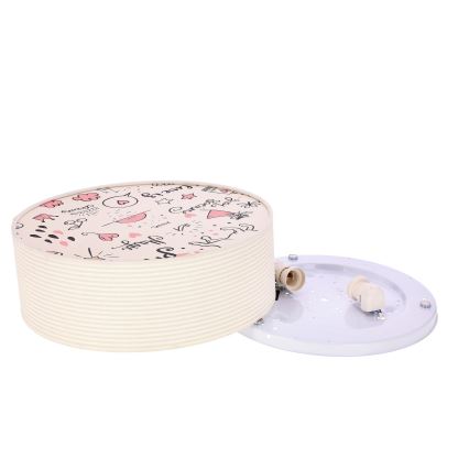 Children's ceiling light KIDDY 2xE27/40W/230V beige/pink