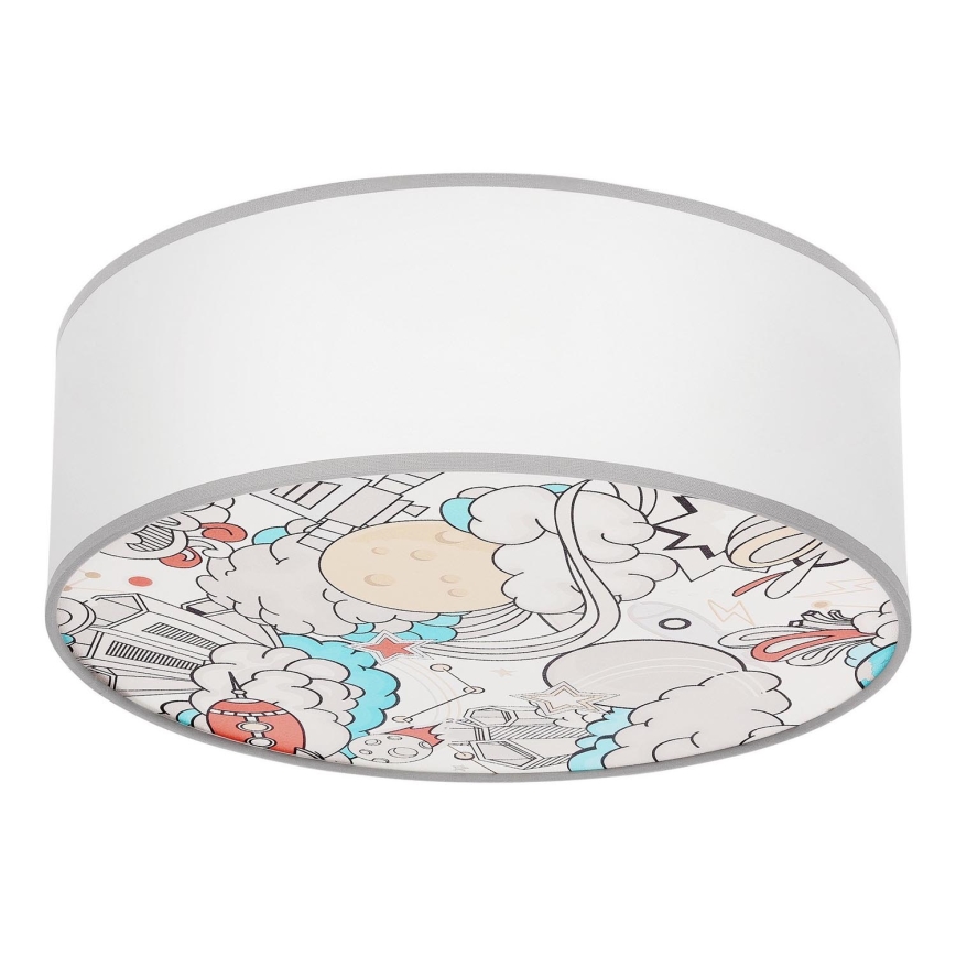 Children's ceiling light KIDDY 2xE27/40W/230V white/beige