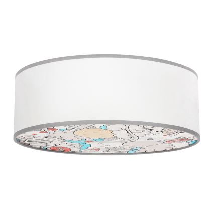 Children's ceiling light KIDDY 2xE27/40W/230V white/beige