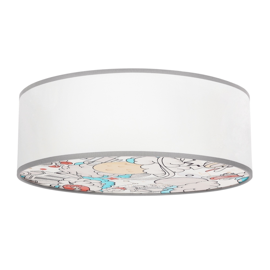 Children's ceiling light KIDDY 2xE27/40W/230V white/beige