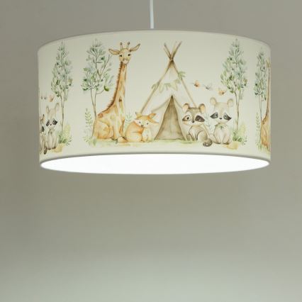Children's ceiling light KIDS ROOM 1x E27/60W/230V, Ø 40 cm – animal-themed