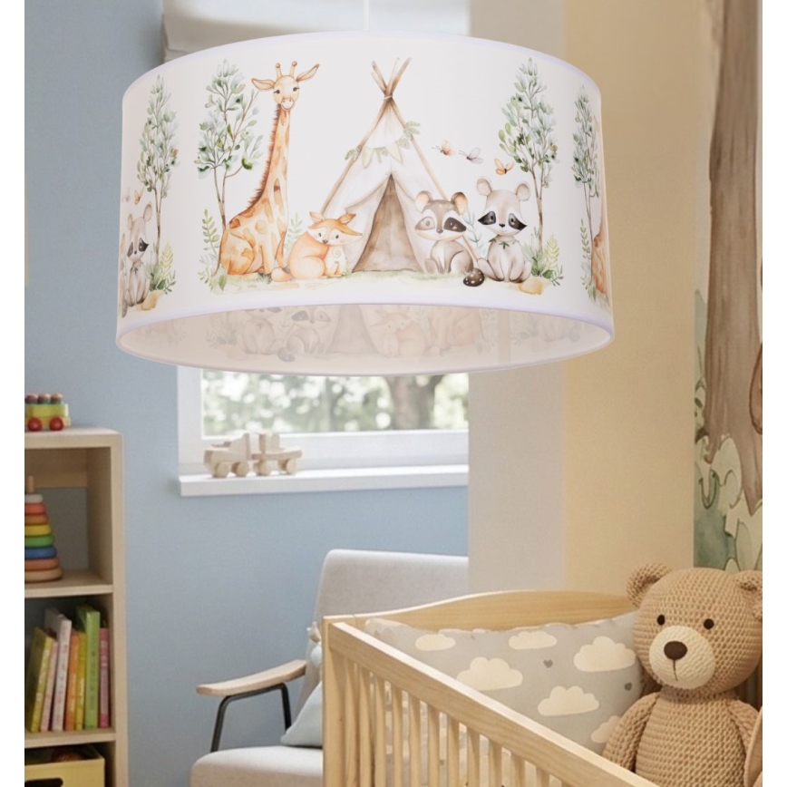 Children's ceiling light KIDS ROOM 1x E27/60W/230V, Ø 40 cm – animal-themed