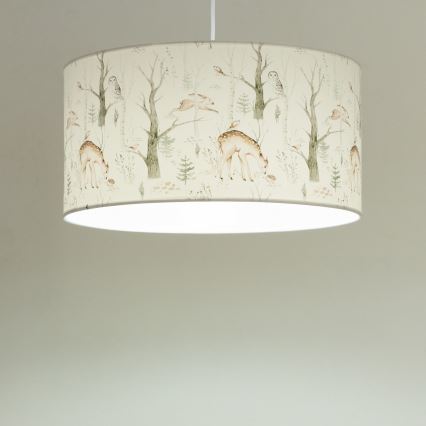 Children's ceiling light KIDS ROOM, 1x E27/60W/230V, Ø 40 cm — animal-themed