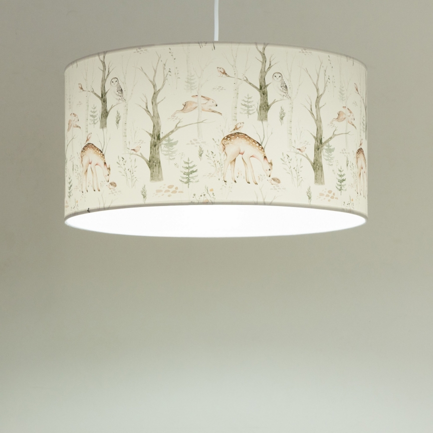 Children's ceiling light KIDS ROOM, 1x E27/60W/230V, Ø 40 cm — animal-themed