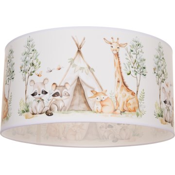 Children's ceiling light KIDS ROOM 1xE27/60W/230V Ø 40 cm animal motifs