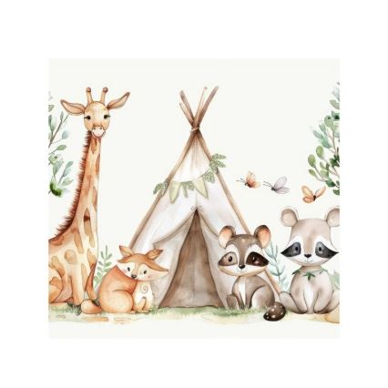 Children's ceiling light KIDS ROOM 1xE27/60W/230V Ø 40 cm animal motifs