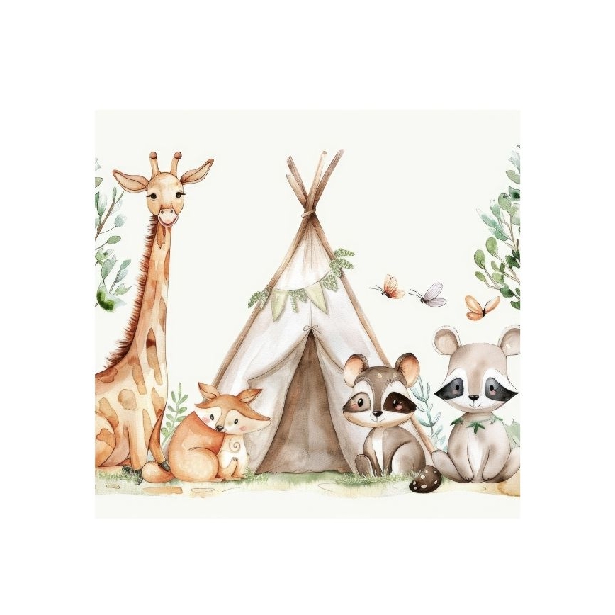 Children's ceiling light KIDS ROOM 1xE27/60W/230V Ø 40 cm animal motifs