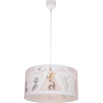 Children's ceiling light KIDS ROOM 1xE27/60W/230V Ø 40 cm animal-themed