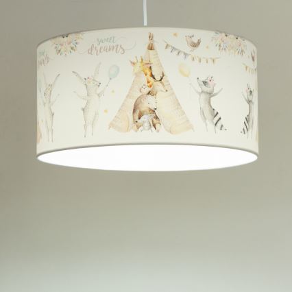 Children's ceiling light KIDS ROOM 1xE27/60W/230V Ø 40 cm animal-themed