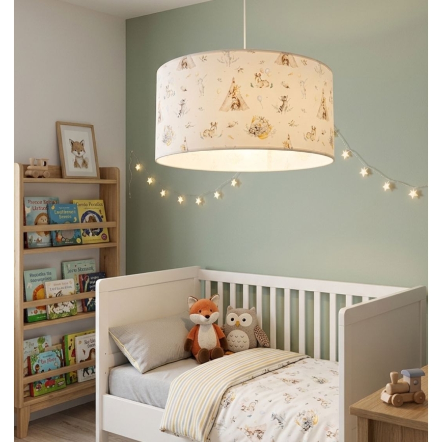 Children's ceiling light KIDS ROOM 1xE27/60W/230V Ø 40 cm animal-themed