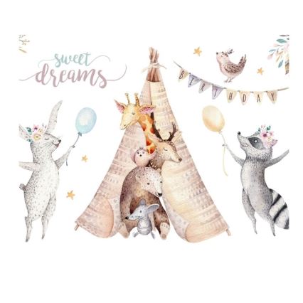 Children's ceiling light KIDS ROOM 1xE27/60W/230V Ø 40 cm animal-themed