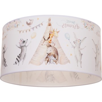 Children's ceiling light KIDS ROOM 1xE27/60W/230V, Ø 40 cm, animal-themed