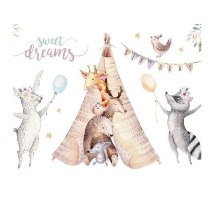 Children's ceiling light KIDS ROOM 1xE27/60W/230V, Ø 40 cm, animal-themed