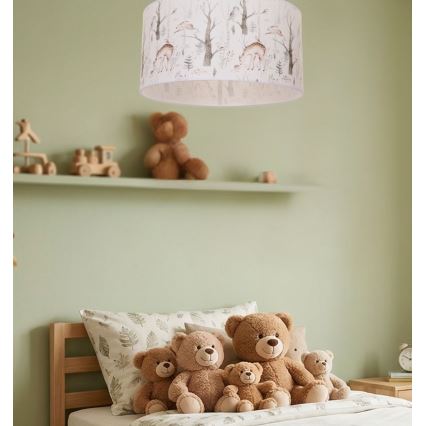 Children's ceiling light KIDS ROOM 1xE27/60W/230V Ø 40 cm – animal-themed